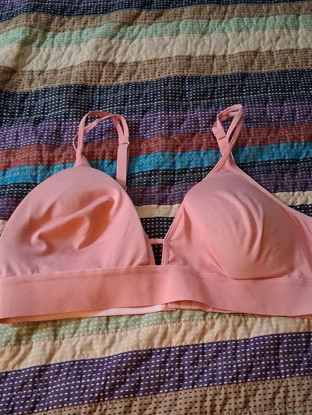 Soft Pink Wireless Bralette - Women's Intimates